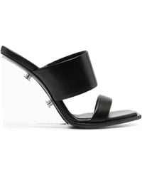 McQueen - Shard Slip-On Wedge Sandals - Lyst