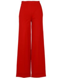 Semicouture - Elastic Waist Casual Pants - Lyst