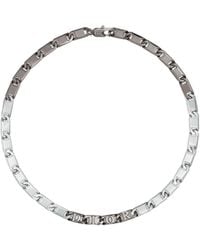 Dior - Contrast Chain Link Necklace - Lyst