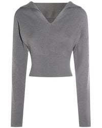 Rick Owens - Dracu Cropped V-Neck Jumper - Lyst