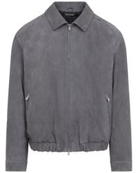 Brunello Cucinelli - Suede Jacket - Lyst