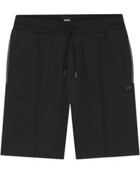 BOSS - Drawstring-Fastening Panelled Shorts - Lyst