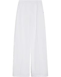 Sportmax - High Waist Wide Leg Pants - Lyst