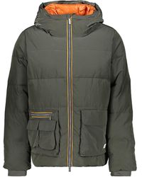 K-Way - Hooded Puffer Down Jacket - Lyst