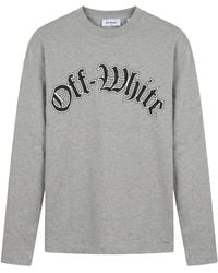 Off-White c/o Virgil Abloh - Logo Detailed Long Sleeved T-Shirt - Lyst