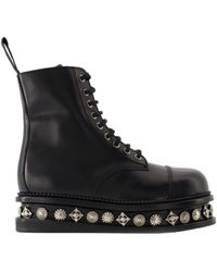 Toga - Studded Lace-Up Boots - Lyst