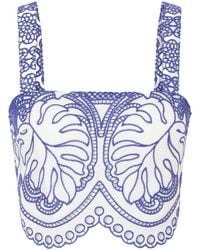 Borgo De Nor - Broderie Anglaise Poplin Top - Lyst
