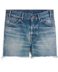 CELINE｜JEANS (SKATE SHORTS IN ELECTRIC SKY WASH DENIM ( skate shorts in electric sky wash denim - ELECTRIC SKY | CELINE