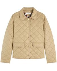 Tommy Hilfiger - Quilted Logo-Embroidered Jacket - Lyst