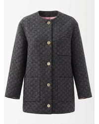 Gucci - Gg Boutonné Wool Tweed Jacket - Lyst