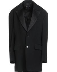 Dolce & Gabbana - Minimalist Single-Breasted Coat - Lyst