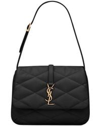 Saint Laurent - Le 57 Logo Plaque Shoulder Bag - Lyst