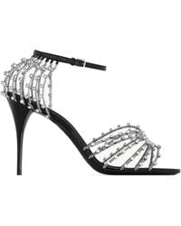 Saint Laurent - Babylone High-Heeled Sandals - Lyst