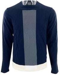 Armani Collezioni - Striped Long-Sleeved Sweater - Lyst
