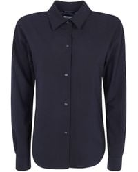 Aspesi - Wool Blend Button-Up Shirt - Lyst