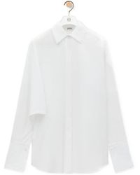 Loewe - Curved Hem Buttoned Shirt - Lyst