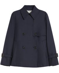 Weekend by Maxmara - Double-Breasted Short Trench Coat - Lyst