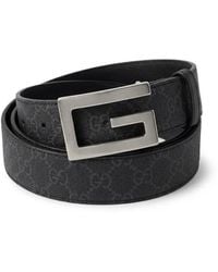 Gucci - Reversible Belt With Square G Buckle - Lyst