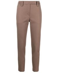 Brunello Cucinelli - Tapered-Leg Cropped Trousers - Lyst