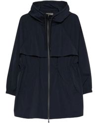Herno - Hooded Zip-Fastening Coat - Lyst