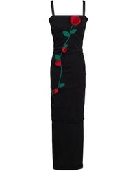 Dolce & Gabbana - Sleeveless Square Neck Slim-Fit Dress - Lyst