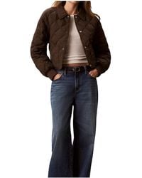 Calvin Klein - Diamond-Quilted Logo-Patch Jacket - Lyst