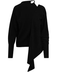 FEDERICA TOSI - One-Shoulder Cut-Out Sweater - Lyst
