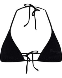 DSquared² - Lace-Up Bikini Top - Lyst