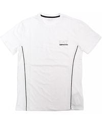 EA7 - Logo Round-Necked T-Shirt - Lyst
