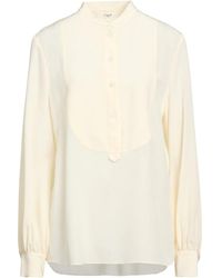 Chloé - Solid-Colored Chiffon Long-Sleeve Top - Lyst