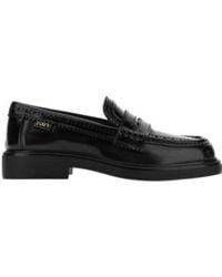 Tod's - Brogue-Trim Almond Toe Loafers - Lyst