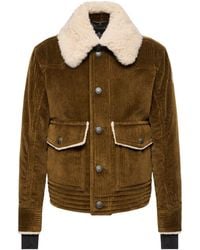 Moncler - Givrand Shearling-Trimmed Corduroy Short Down Jacket - Lyst