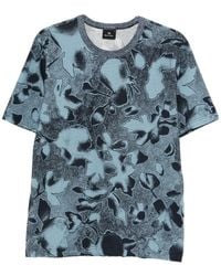Paul Smith - Ps Paul Smith Floral-Printed Crewneck T-Shirt - Lyst