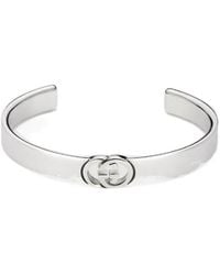 Gucci - Interlocking Bangle Bracelet - Lyst