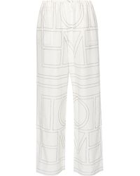 TOTEME - Totême Monogram Pajama Bottoms - Lyst