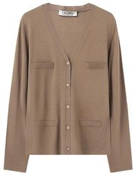 Max Mara - V-Neck Long-Sleeved Sweater - Lyst