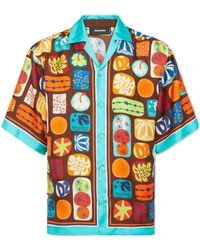 DSquared² - Summer Lovers Drop Shoulder Bowling Shirt - Lyst