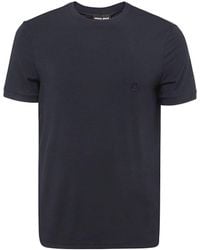 Giorgio Armani - Logo Embroidered Crewneck T-Shirt - Lyst