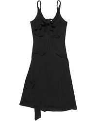 Acne Studios - Bow-Detail Silk Midi Dress - Lyst