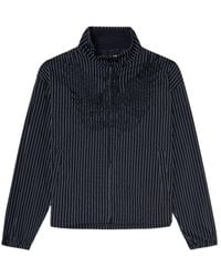 DIESEL - Pinstripe Phoenix-Embroidered Jacket - Lyst