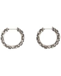 Ann Demeulemeester - Lone Grained Hoop Earrings - Lyst