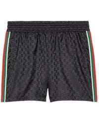 Gucci - Monogrammed Drawstring Swim Trunks - Lyst