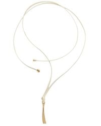 Bottega Veneta - Sardine Leather Necklace - Lyst