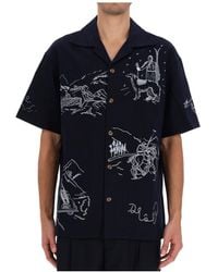 Drole de Monsieur - Drôle De Monsieur La Chemise Brodée Shirt - Lyst