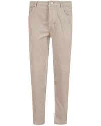 Brunello Cucinelli - Casual Trousers With Belt Loops - Lyst