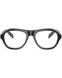 Prada - Eyewear Oval Frame Glasses - Lyst