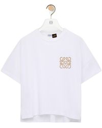 Loewe - Embroidered Logo Oversized T-Shirt - Lyst