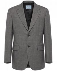 Prada - Single-Breasted Blazer - Lyst