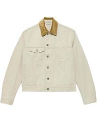 JW Anderson - Corduroy Collar Denim Jacket - Lyst