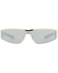 McQueen - Eyewear Wraparound Rectangular Sunglasses - Lyst